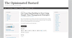 Desktop Screenshot of opinionatedbastard.com
