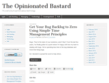 Tablet Screenshot of opinionatedbastard.com
